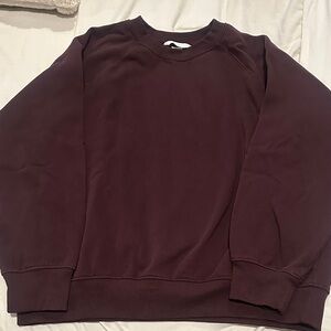 H&M Deep Burgundy Crewneck Sweater